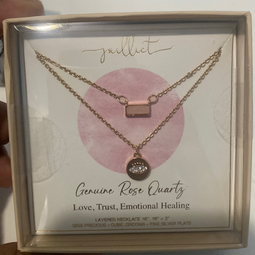 Julliet Layered Necklace Cubic Zirconia NWT - Picture 1 of 4